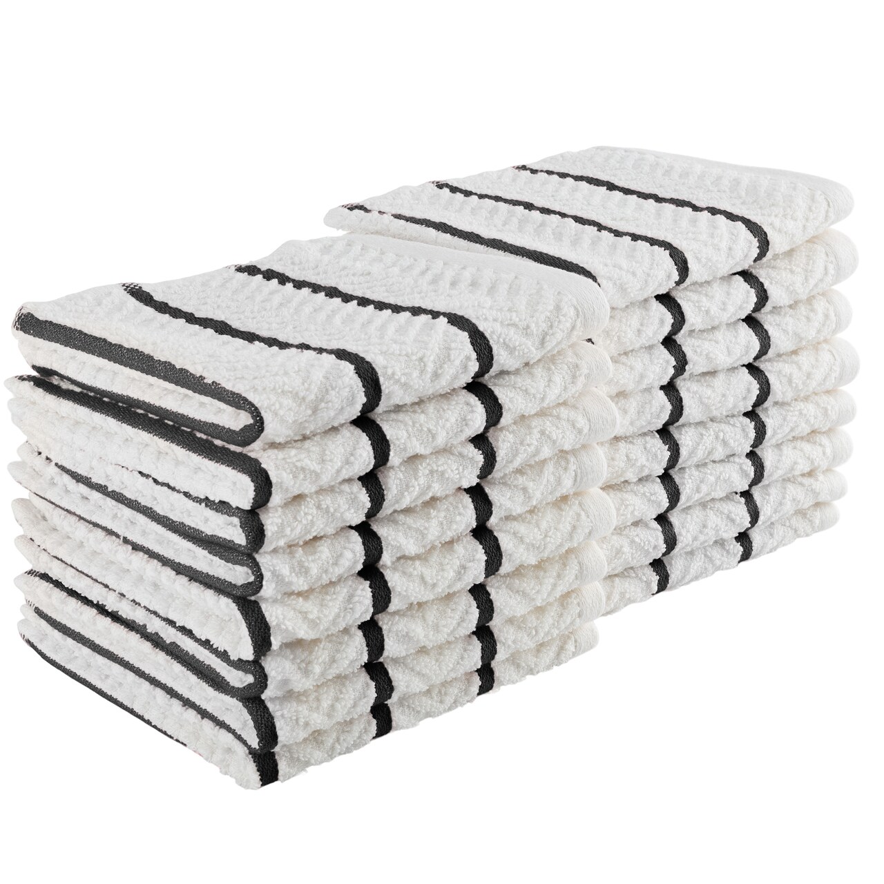 16 Pack Dish Cloths 12X12 Absorbent Cotton Kitchen Towels Dishcloths Sets